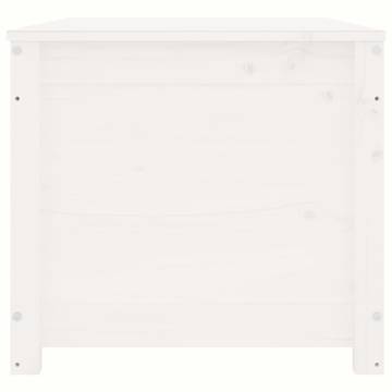 Storage Box White 110x50x45.5 cm | Solid Pinewood