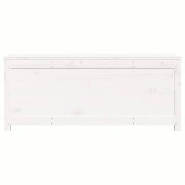 Storage Box White 110x50x45.5 cm | Solid Pinewood