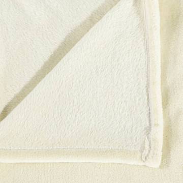 Cozy Cream Blanket 150x200 cm - Soft Polyester | HipoMarket