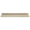 Stylish Wall Shelves - 4 pcs in White & Sonoma Oak | HipoMarket