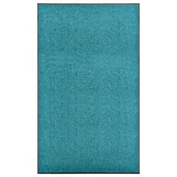 Washable Cyan Doormat 90x150 cm - Indoor/Outdoor | Hipomarket