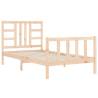 Wooden Bed Frame with Headboard 100x200 cm - Solid Pine