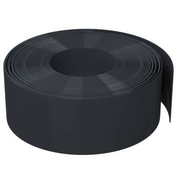 5 pcs Black Garden Edgings - Durable Polyethylene 10m x 20cm