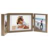 Trifold Photo Frame Collage Light Brown 28x18 cm+2x Colour light brown Size 28 x 18 cm Quantity in Package 1 