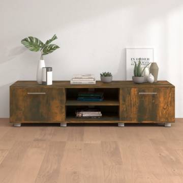 TV Cabinet Smoked Oak | Modern Engineered Wood Furniture