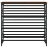 Elegant Brown Oak Shoe Rack | 90x30x85 cm | Durable Design