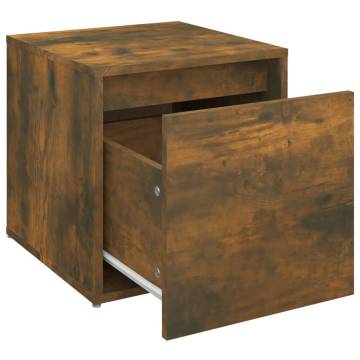 Stylish Box Drawer in Smoked Oak - 40.5x40x40 cm