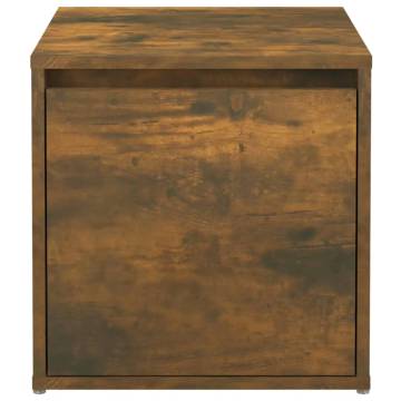 Stylish Box Drawer in Smoked Oak - 40.5x40x40 cm