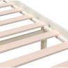 White King Size Bed Frame - 150x200 cm Solid Pine Wood