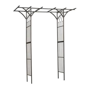 Nature Garden Arch - Metal Black 114x66x232 cm | Hipo Market