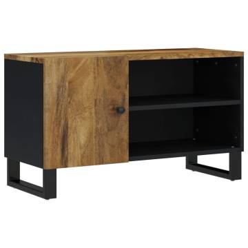 Stylish TV Cabinet 80x33x46 cm in Solid Mango Wood