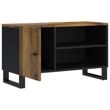 Stylish TV Cabinet 80x33x46 cm in Solid Mango Wood