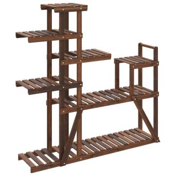 Flower Stand 110x25x111 cm | Sturdy Fir Wood Plant Rack