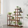 Flower Stand 110x25x111 cm | Sturdy Fir Wood Plant Rack