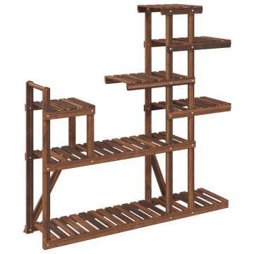 Flower Stand 110x25x111 cm | Sturdy Fir Wood Plant Rack