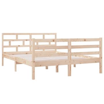 Solid Wood Pine Bed Frame 140x190 cm | Modern & Sturdy