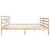 Solid Wood Pine Bed Frame 140x190 cm | Modern & Sturdy