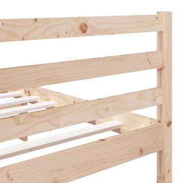 Solid Wood Pine Bed Frame 140x190 cm | Modern & Sturdy