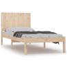 Single Bed Frame Solid Wood Pine 90x190 cm - Modern Design