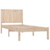 Single Bed Frame Solid Wood Pine 90x190 cm - Modern Design