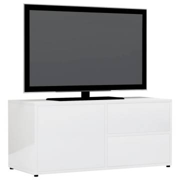 High Gloss White TV Cabinet - Stylish Design | HipoMarket