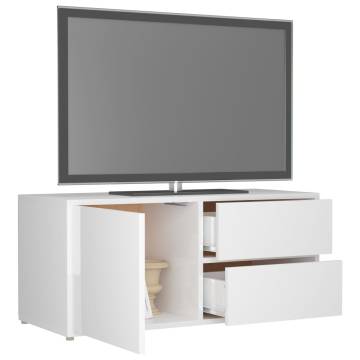 High Gloss White TV Cabinet - Stylish Design | HipoMarket