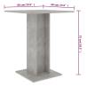 Stylish Bistro Table in Concrete Grey - 60x60 cm | HipoMarket