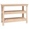 Solid Wood Pine Work Bench - 110.5x50x80 cm