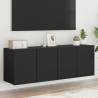 TV Cabinets Wall-mounted 2 pcs Black 60x30x41 cm Colour black Quantity in Package 2 Width 60 cm 