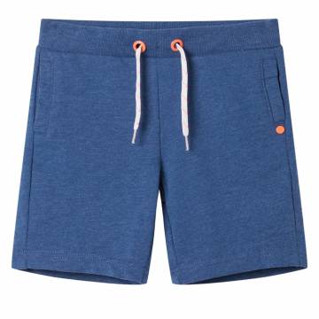 Kids' Shorts with Drawstring - Dark Blue Melange 104