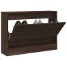 Shoe Cabinet Brown Oak 80x21x57 cm Engineered Wood Colour brown oak Size 80 x 21 x 57 cm Quantity in Package 1 Number of 