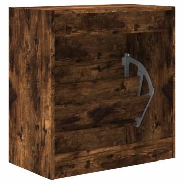 Shoe Cabinet Smoked Oak 60x34 cm - Space-Saving Storage