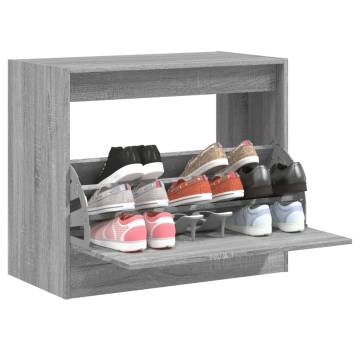 Shoe Cabinet Grey Sonoma - Stylish Storage Solution | HipoMarket