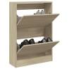 Shoe Cabinet Sonoma Oak 60x21x87.5 cm Engineered Wood Colour sonoma oak Size 60 x 21 x 87.5 cm Quantity in Package 1 Number of 