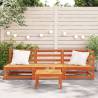 Stylish 3-Seater Garden Sofa in Solid Pine Wood - Hipomarket