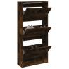 Shoe Cabinet Smoked Oak 60x21x125.5 cm Engineered Wood Colour smoked oak Size 60 x 21 x 125.5 cm Quantity in Package 1 Number of 