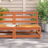 Garden Sofa Armless Wax Brown - Solid Pine Wood 70x70x67 cm