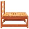 Garden Sofa Armless Wax Brown - Solid Pine Wood 70x70x67 cm