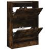 Shoe Cabinet Smoked Oak 60x21x87.5 cm Engineered Wood Colour smoked oak Size 60 x 21 x 87.5 cm Quantity in Package 1 Number of 