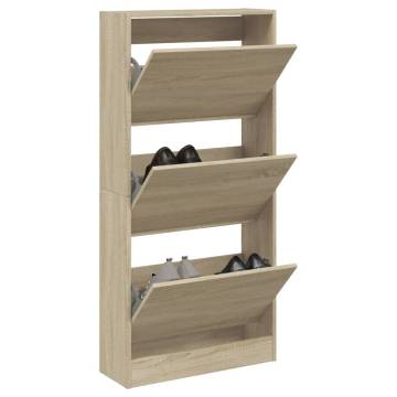 Shoe Cabinet Sonoma Oak - Compact & Space-Saving Design