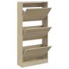 Shoe Cabinet Sonoma Oak - Compact & Space-Saving Design