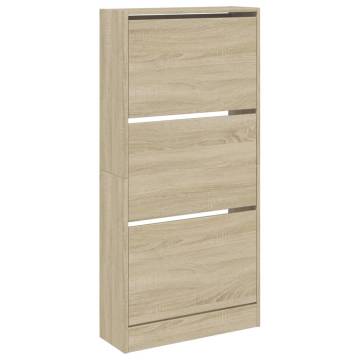 Shoe Cabinet Sonoma Oak - Compact & Space-Saving Design