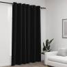 Linen-Look Blackout Curtains with Gromments Anthracite 290x245cm Colour anthracite Size 290 x 245 cm Quantity in Package 1 