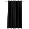 Linen-Look Blackout Curtains Anthracite 290x245cm | HiPo Market