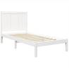 White Solid Pine Bed Frame 75x190 cm Small Single | HipoMarket