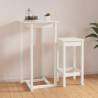 Bar Table White 60x60x110 cm Solid Wood Pine Colour white Size 60 x 60 x 110 cm Quantity in Package 1 