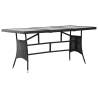 Garden Table Black 170x80 cm - Durable Poly Rattan