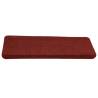 Red Self-Adhesive Stair Mats - 15 pcs | Hipomarket UK