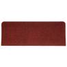 Red Self-Adhesive Stair Mats - 15 pcs | Hipomarket UK