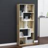 Book Cabinet White and Sonoma Oak 67x24x161 cm Engineered Wood Colour white and sonoma oak Quantity in Package 1 